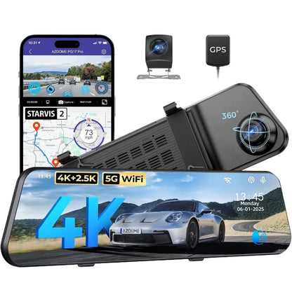 Azdome PG17 PRO 4K+2.5K DashCam Mirror داش كام بج 17 برو